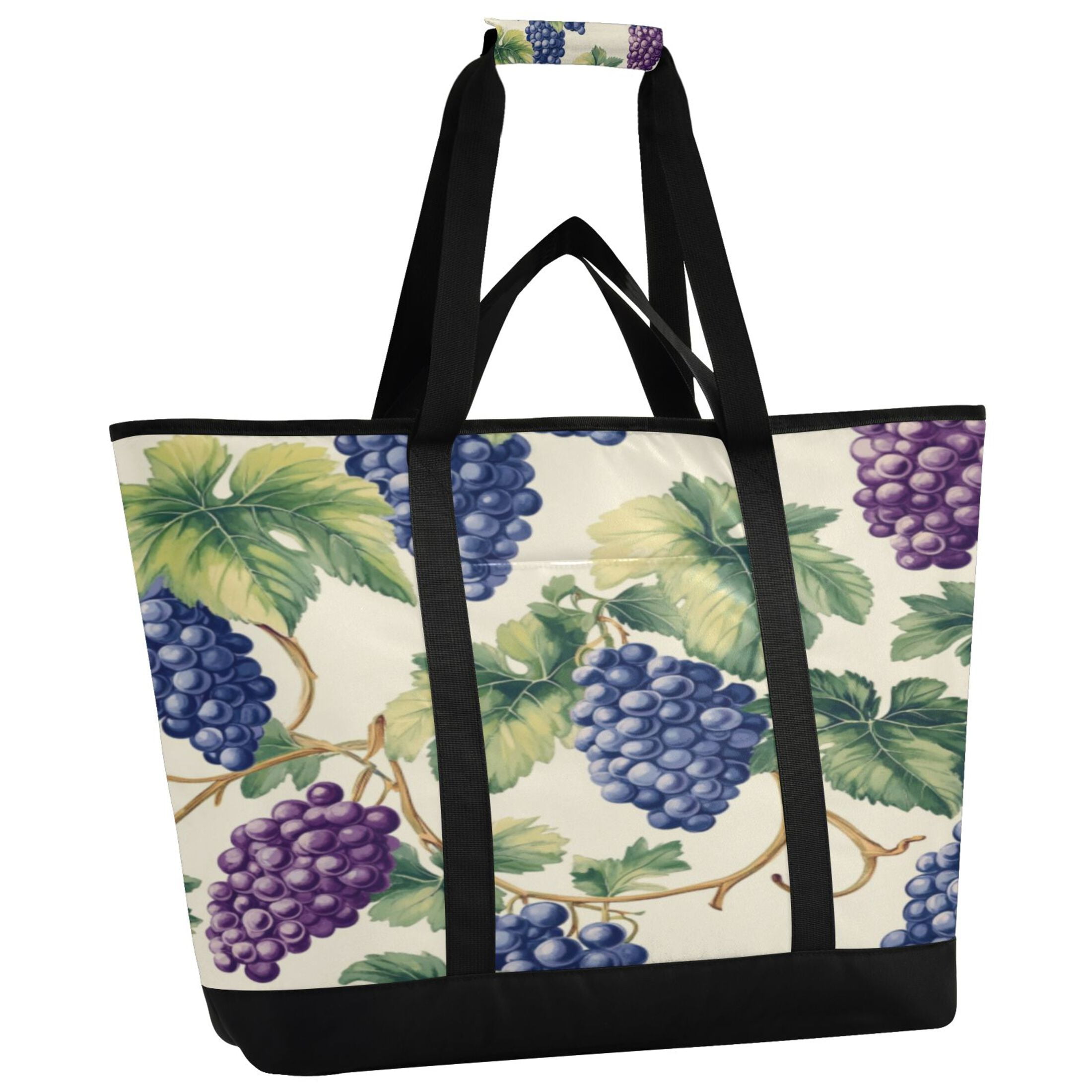 Large Hand-held Ice Pack Picnic Bag Insulation and Refrigeration Suitable for Shopping Picnics and Camping Big Cartoon Grape
