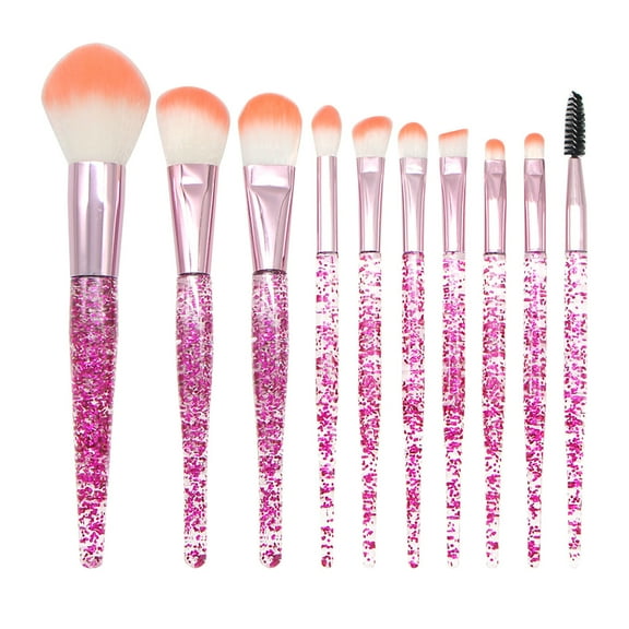 Kokovifyves Clearance Beauty under $5 Makeup Brush 10 Piece Set Makeup Brush Set Synthetic Bristles Eye Shadow Brush Face Brush Makeup Brush Suitable for Makeup Lovers