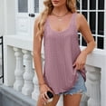 thumbnail image 4 of Ruimatai Summer Tank Top for Women Plus Size Causal Eyelet Embroidery Shirts for Women Loose Fit Flowy Tops for Women Mothers Day Gifts, 4 of 6
