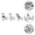thumbnail image 4 of 4Pcs Small Wooden Chair Ornament Beach Decor Nautical Decoration for Home Office, 4 of 4