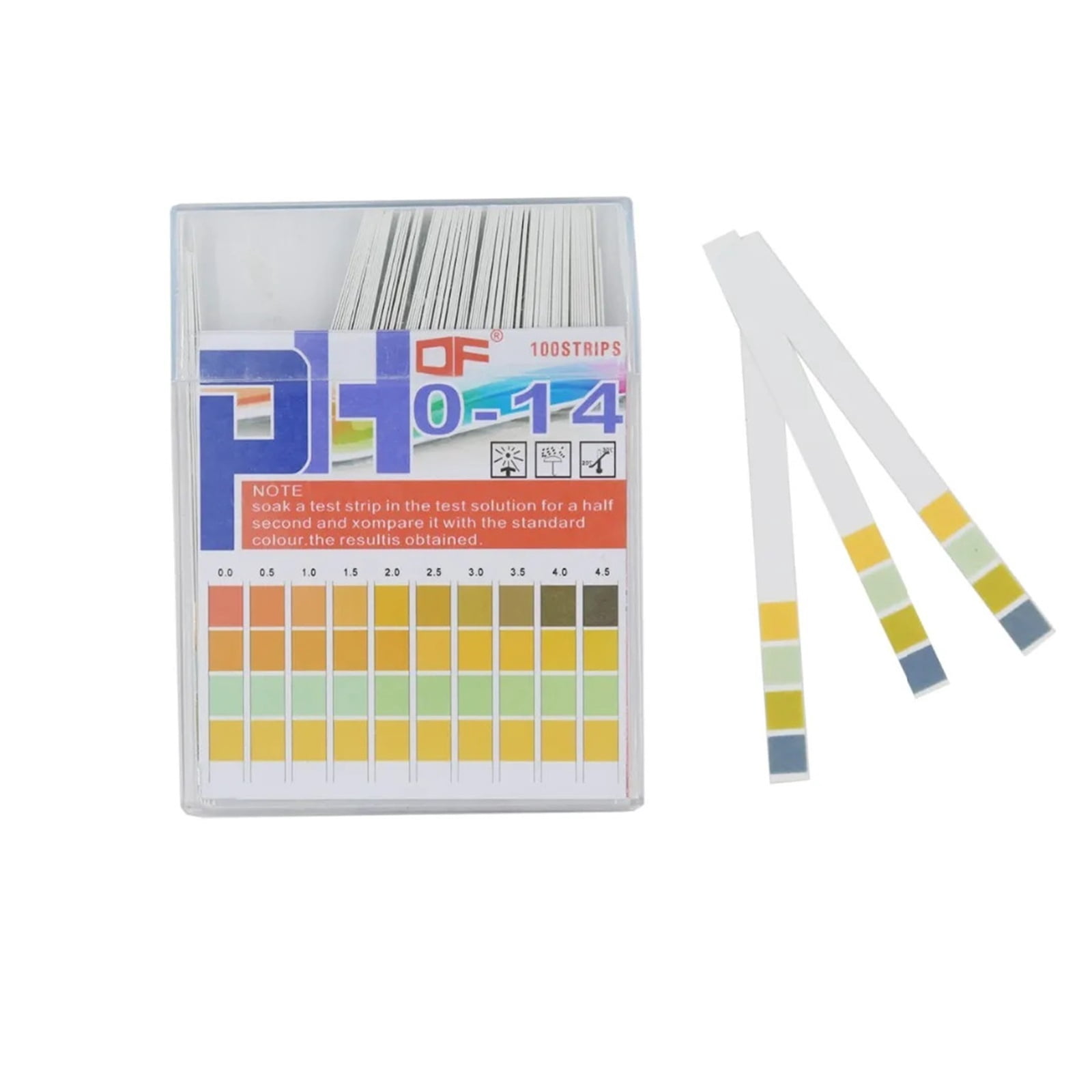 PH 0 -14 Test Paper - Pistha 80 PCS PH 0-14 Test Paper Litmus Strips Tester For Saliva Urine Water Soil Testing