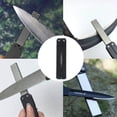 thumbnail image 5 of Foldable Knife Sharpener, Portable Black With Concave Convex Design, Titanium Plated Diamond For Outdoor Activities, Oval Honing Surface, 1 PCS, 5 of 5