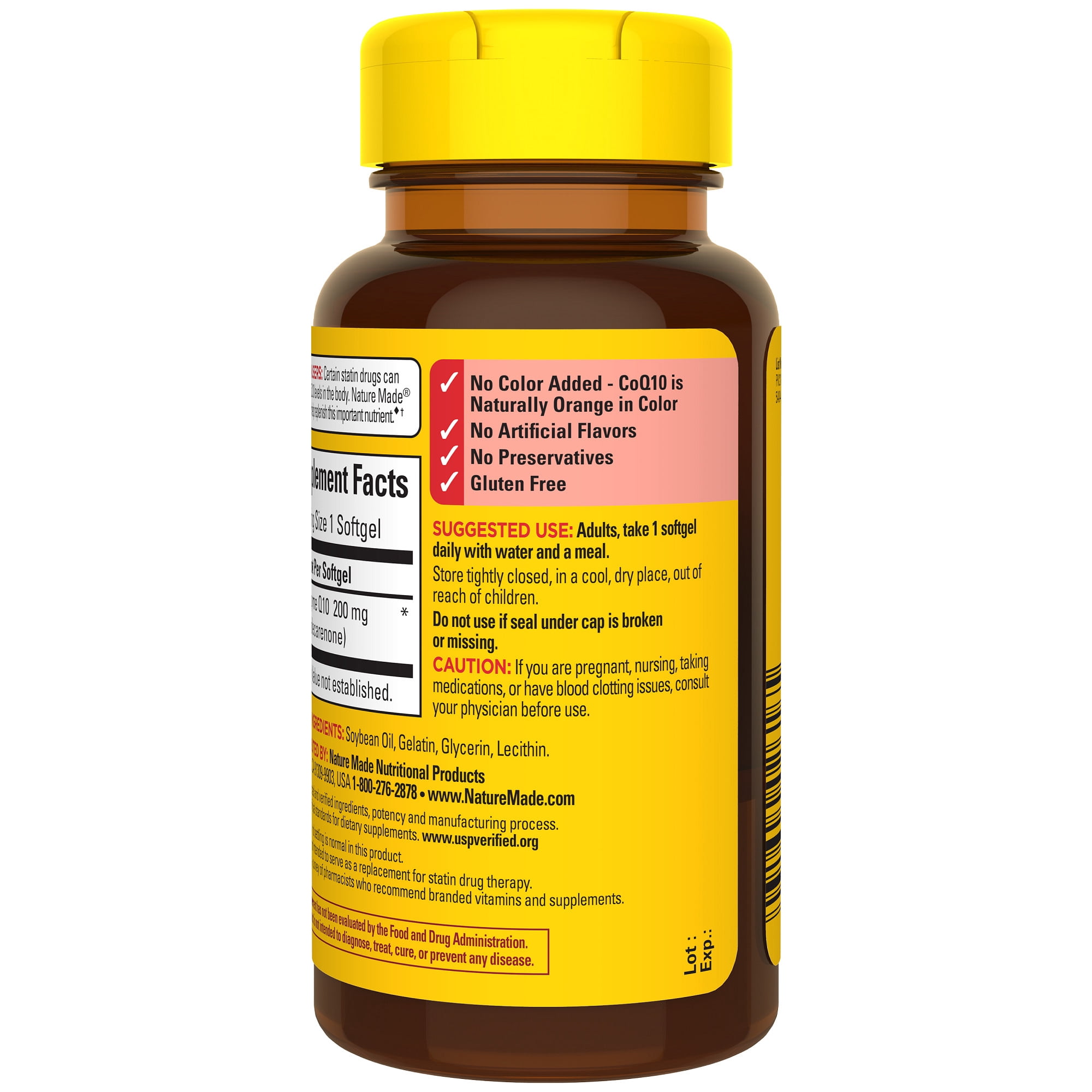 Nature Made CoQ10 200mg Softgels, Dietary Supplement for Heart Health Support, 40 Count