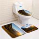 thumbnail image 1 of ABPHQTO Puesta de sol dorada Juego de alfombras de baño de 3 piezas Alfombra de baño Alfombra de contorno y tapa de inodoro ABPHQTO Cont-CHAPPLE-16086, 1 of 2