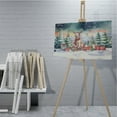 thumbnail image 4 of Merry Christmas Santa Reindeer Antlers Golden Retriever Sleigh Xmas Winter Holiday Horizontal Matte Canvas Poster Goldens Dog Lover Gifts Idea Wall Art Home Decor - 00023, 4 of 5