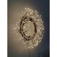 thumbnail image 3 of Wreath Hi-Line Gift Ltd, 61 cm, LED marrón, decoración de interiores, 3 of 6
