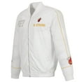 thumbnail image 2 of Men's JH Design White Miami Heat 2022/23 City Edition Full-Zip Nylon Bomber Jacket, 2 of 6