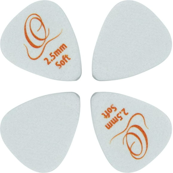 Ortega Guitars 2.5 mm Soft Flex Tech Pick - Lot de 4 Pcs - Fabriqué aux États-Unis, Ambidextre, Goldenrod (OGP-FTS)