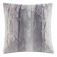 thumbnail image 1 of Madison Park Polyester Long Fur Pillow with Knife Edge in Blush Pink/Gray, 1 of 4