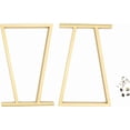 thumbnail image 3 of 2PCS Gold Metal Table Legs, 28 Inch Modern Furniture Legs, for Home Office Coffee Shop Table, 3 of 16