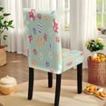 thumbnail image 5 of TSOVTHRID Easter Eggs Floral Paw Print Tablecloth Stretch Dining Chair Slipcovers Removable Table Cloth Chair Dustproof Cover Furniture Protector Kitchen Easter Decor, 7 Pcs, 5 of 6
