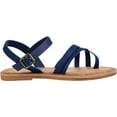 thumbnail image 7 of Women's Journee Collection Vasek Flat Thong Sandal Blue Faux Leather 6.5 M, 7 of 7