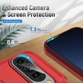 thumbnail image 2 of KOMI Red, 9Pro, Case for Google Pixel 9/ 9Pro/ 9ProXL, Heavy Duty Dual-Layer Protection, PC Shockproof Phone Case with Matte Design Anti -Fall, 2 of 5