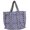 Dark Blue, variant on Reversible Large Multicolor Floral Tote Bag, Lightweight Shoulder Handbag, Reusable Grocery Shopping Bag for Daily Commute & Travel