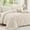 Beige, variant on Sasttie Queen Size Comforter Set, 7-Piece Bed in a Bag, Pintuck Bedding Sets for All Season, Black