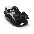 thumbnail image 4 of Baby Girls Bowknot PU Leather Mary Jane Walking Shoes Princess Wedding Flats Dress Crib Shoe, 4 of 6