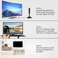 thumbnail image 3 of 2X Antena de TV HDTV-T Antena de TV Digital de Alta Ganancia para Recepción de Señal de TV Inteligente en Interiores y Exteriores A, 3 of 5