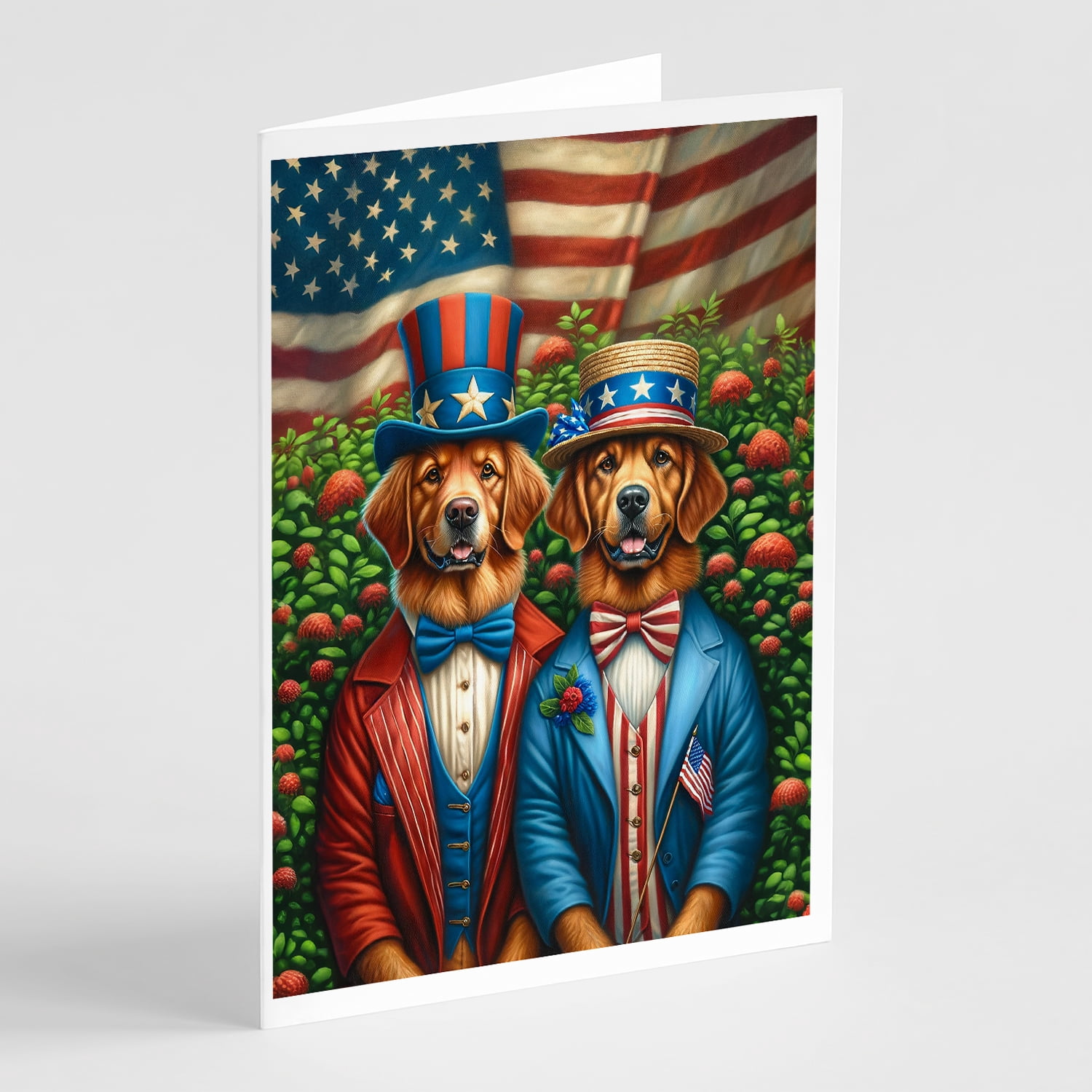 All American Chihuahua Greeting Cards Pack of 8 7 in x 5 in