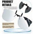 thumbnail image 2 of Joopin Polarized Clip On Sunglasses Over Eyeglasses for Men Women UV Protection(Mirrored Silver), 2 of 9