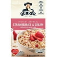 thumbnail image 1 of Quaker Instant Oatmeal, Strawberry & Cream, Breakfast Cereal, 1.23 Ounce, 10 Packets Per Box (Pack Of 4), 1 of 3