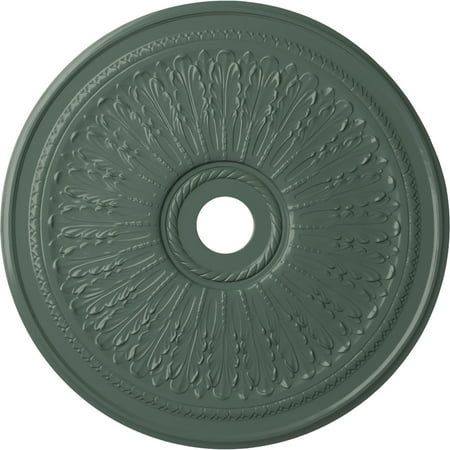 29 1/8"OD x 3 5/8"ID x 1"P Oakleaf Ceiling Medallion (Fits Canopies up to 6 1/4"), Hand-Painted Cloud Burst