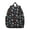 Astronaut and Planet, variant on Astronaut and Moon Black Pattern Backpack for School, Cute School Bag with Adjustable Shoulder Straps and Padded Back, 13.8"x11.4"x6"