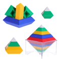 thumbnail image 3 of LNGOOR Blocks Toys Building Stacking Pyramid Toy Educational Child Kids Stem  Block Balance Interesting Funny Wedgits, 3 of 9