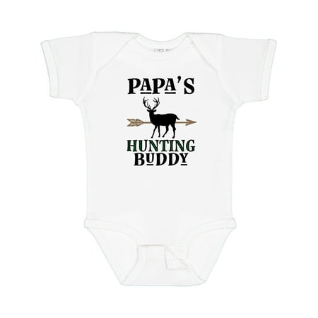 

Inktastic Papa Hunting Buddy Bow Hunter Outfit Gift Baby Boy or Baby Girl Bodysuit
