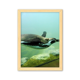 thumbnail image 1 of Océano Antártico pingüino ciencia naturaleza foto Cuadro de madera decorativa marco de casa A4, 1 of 3