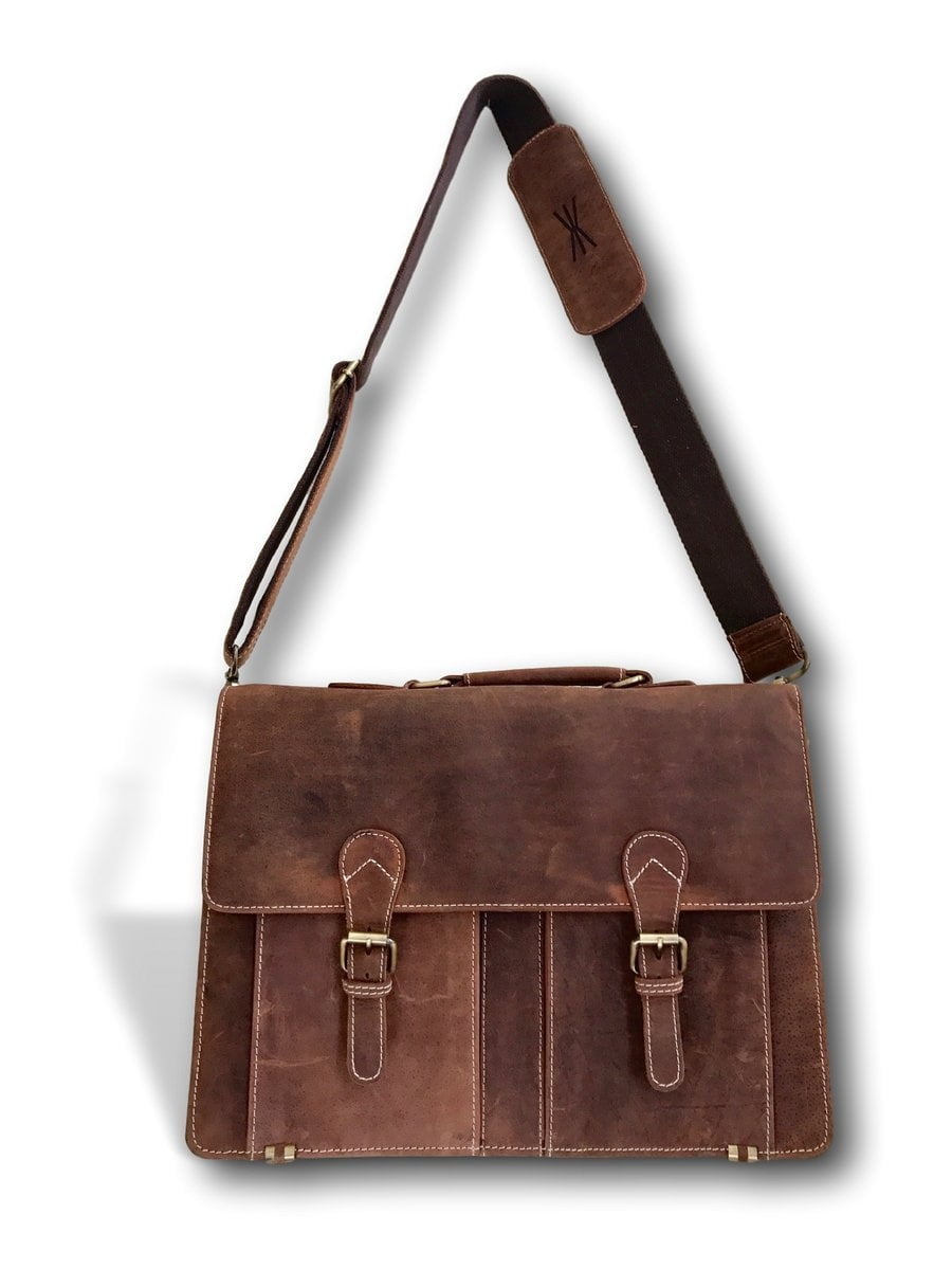 classic leather briefcase
