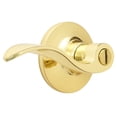 thumbnail image 4 of Brinks, Privacy, Bed/Bath, Wave Style Door Lever, Polished Brass Finish, 4 of 11