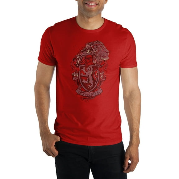 Harry Potter House Gryffindor Coat of Arms Short-Sleeve T-Shirt-Medium