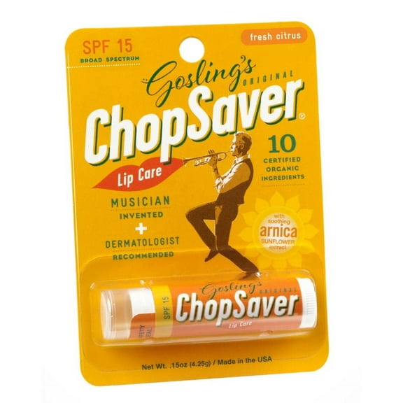 Good For The Goose Products Gosling's SPF 15 ChopSaver Lip Balm, Broad Spectrum, Fresh Citrus