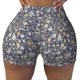 thumbnail image 2 of Balery Daisies Flowers Pantalones cortos de entrenamiento estampados para mujer, sin costuras, ajustados, para gimnasio, yoga, correr, deportes, ejercicio activo, fitness.-Large, 2 of 8