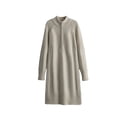 thumbnail image 2 of Women's Sweater Dress Knit Dress Winter Midi Length Mock Neck with Zip Front Closure Chunky Thermal Wool Dress for Casual Outing Winter Holiday,White,One Size, 2 of 9