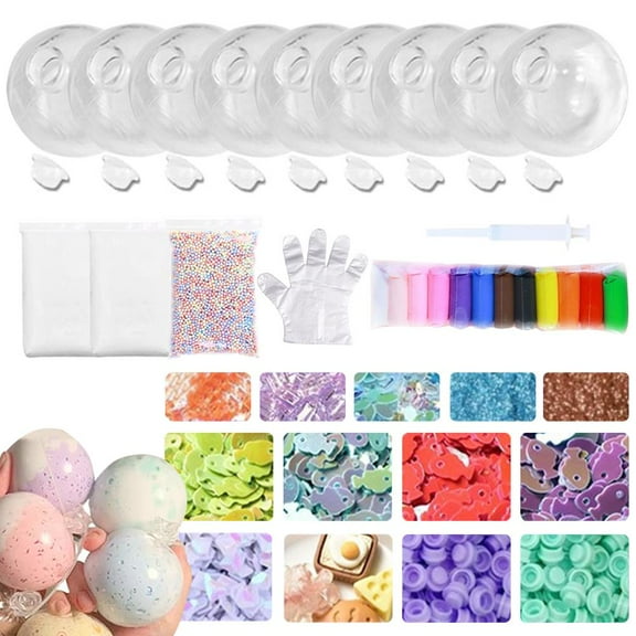 QHUDLV Blank Stress Ball Skins Kit,DIY Pressure Balls,Craft Refill Accessories