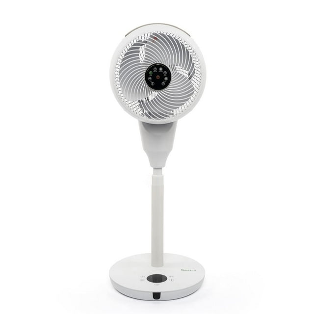 Meaco MeacoFan 1056P Circulador de aire de pedestal: potente, eficiente energéticamente, ventilador de pedestal silencioso para dormitorio, hogar y oficina, oscilante, con control remoto