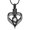Black, variant on Cremation Jewelry Heart Urn Necklace for Ashes for Women Stainless Steel Memorial Keepsake Birthstone Pendant Gift for Loved One