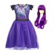 thumbnail image 1 of Jurebecia Descendants Niñas Mal disfraz dragón Popular Musical Cosplay princesa fantasía vestido Up Fivean unisex, 1 of 2