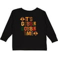 thumbnail image 3 of Inktastic Thanksgiving Gobble Time Turkey Boys or Girls Long Sleeve Toddler T-Shirt, 3 of 5