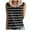 Black, variant on JSheng Summer Striped Tank Tops for Women Fashion Summer Striped Round-Neck Sleeveless Tank Top Black L