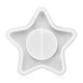 thumbnail image 1 of Silicona candelabro molde seguro antiadherente DIY Soporte de vela Moldes Molde Decoraciones para el hogar Decoraciones artesanales Craft Artcraft Star Type Sweethay HA010569-01, 1 of 6