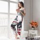 thumbnail image 5 of Balery American Flag Eagle Art Pantalones de pijama para mujer, pijamas ultraligeros, pantalones de estar por casa-X-Large, 5 of 6