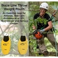 thumbnail image 2 of Blaze Line Arborist Throw Line Weight Ball Pouch Bag for Tree Rope Climbing 2-Pack 8 and 12 oz- Luminous Yellow, 2 of 10