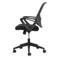 thumbnail image 4 of OFM Essentials Chaise de Bras à Mailles Pivotantes en Noir, 4 of 5