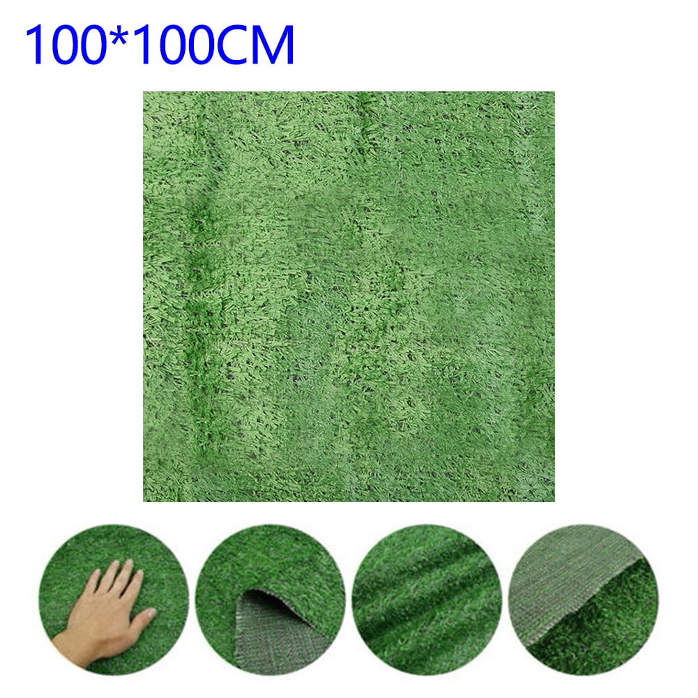Sufanic Artificial Grass Mat Squares, Fake Turf Patch for Decor