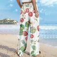 thumbnail image 4 of YWDJ Womens Pants Wide Leg Pull on Plus Size Workout Pants with Pockets Wide Leg Full Length Loose Casual Long Workout Pants for Work out Hawaiian Yoga Multicolor S Tall Breathable Gym Clothes, 4 of 6