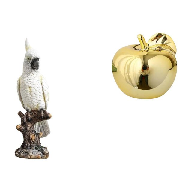 Figura de escritorio,Figura de loro para escritorio,oficina,decoración del hogar,Estatua de pájaro de resina,regalo de cumpleaños para inauguración de la casa,Estatua decorativa,Escultura