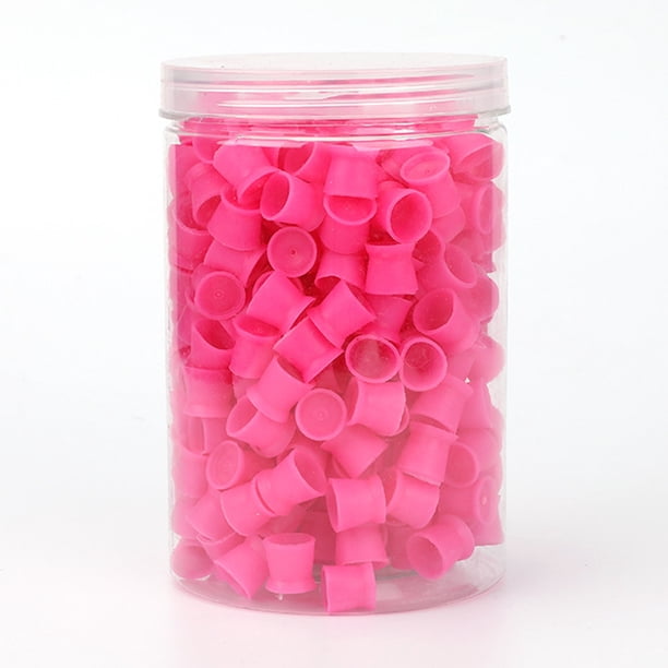 FloreceBien - Vaso de tinta para tatuajes desechable de silicona, 300 unidades, para pigmento de tatuajes, delineador de cejas, labios, soporte para pigmento de tatuajes