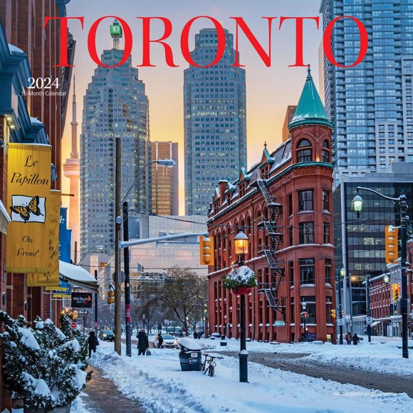Wyman Publishing Toronto 2024 30.48x60.96 CM Mur Carré Calendrier, 9781525611674